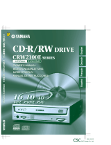Yamaha CRW-2100 User manual