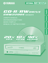 Yamaha CD Recordable/Rewritable Drive CRW2200 User manual
