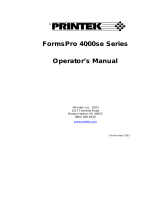 Printek 4000se User manual