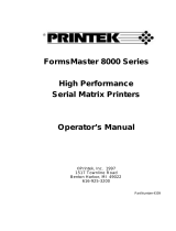 Printek Printer 8000 User manual