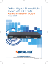 Intellinet 16-Port Gigabit Ethernet PoE  Switch with 2 SFP Ports and LCD Screen Installation guide
