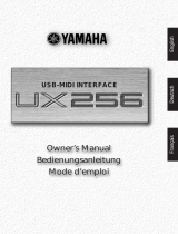 Yamaha UX256 User manual