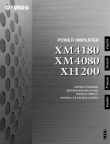 Yamaha XM4180 XM4080 XH200 Owner's manual