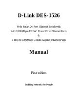 D-Link DES-1526 User manual