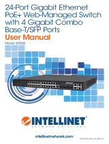 Intellinet 24-Port Gigabit Ethernet PoE  Web-Managed Switch with 4 Gigabit Combo Base-T/SFP Ports User manual