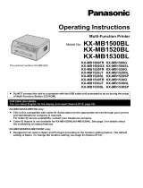 Panasonic KXMB1530SP Operating instructions