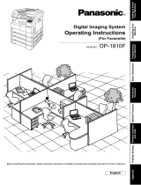 Panasonic Printer DP-1810F User manual