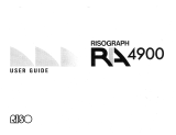 Riso RA4900 Owner's manual