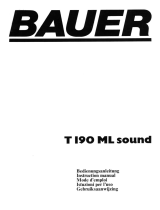 Bauer T190 ML sound Owner's manual