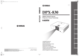 Yamaha Projector DPX-830 User manual