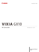 Canon Vixia GX-10 Operating instructions