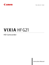 Canon Vixia HF-G21 User manual