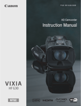 Canon Vixia HF-G30 User manual