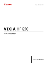 Canon Vixia HF-G50 User manual