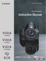 Canon Vixia HF-M52 User manual