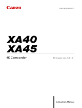 Canon XA40 User manual
