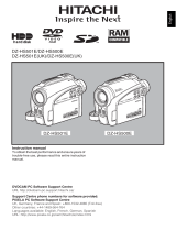 Hitachi DZ-HS501E User manual
