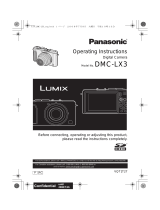 Panasonic DMCLX3K User manual