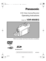 Panasonic VDRM30EG Operating instructions