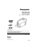 Panasonic VDRM30PP Operating instructions