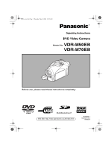 Panasonic VDRM70EB Operating instructions