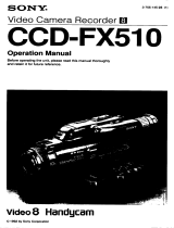 Sony CCD-FX510 User manual