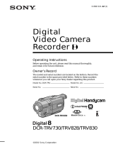 Sony DCR-TRV730 Operating instructions