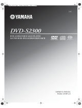 Yamaha DVD-S2300 User manual