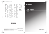 Yamaha RX-N600 User manual