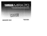 Yamaha MRX-70 Owner's manual