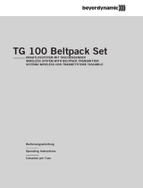 Beyerdynamic TG 100 Beltpack Set User manual