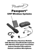 FENDER MUSICAL INSTRUMENTS CORPORATION Passport® UHF Wireless Systems Owner's manual