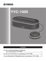 Yamaha YVC-1000 User manual