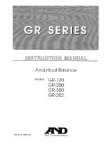A&D GR-200 User manual