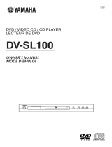 Yamaha DVSL100 User manual