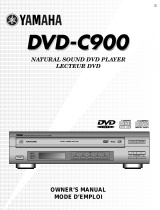 Yamaha DVD-C900 User manual