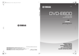 Yamaha DVD-E600 Owner's manual