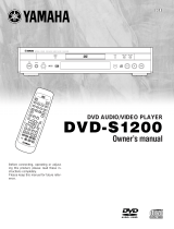 Yamaha DVD-S1200 User manual