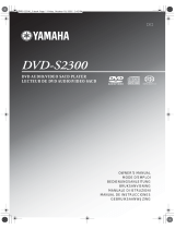 Yamaha DVD-S2300 Owner's manual