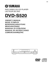 Yamaha DVD-S520 Owner's manual