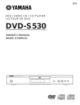 Yamaha DVD-S530 Owner's manual