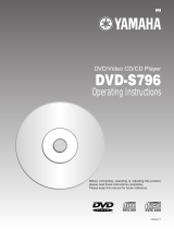 Yamaha DVD-S796 User manual