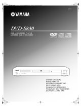 Yamaha DVD-S830 Owner's manual