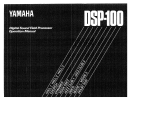 Yamaha DSP-100 Owner's manual