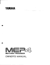 Yamaha MEP4 Owner's manual