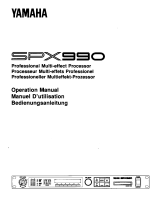 Yamaha SPX990 Owner's manual