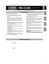 Yamaha NS-C325 User manual