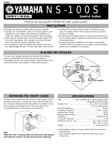 Yamaha NS-100S Owner's manual