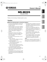 Yamaha NS-M225 Owner's manual