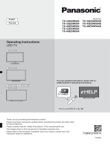 Panasonic TX32ESW504S Quick start guide
